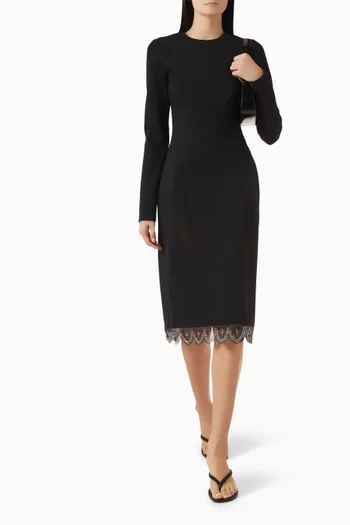 Hunter Embellished Dress in Crepe