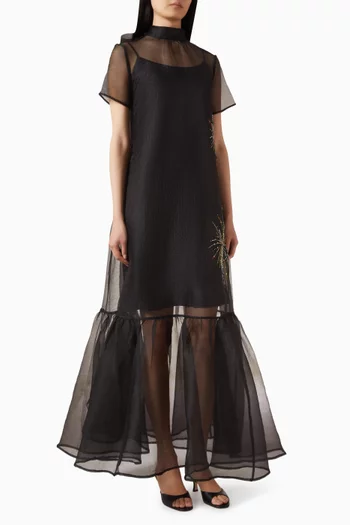 Calluna Embellished Gown in Organza
