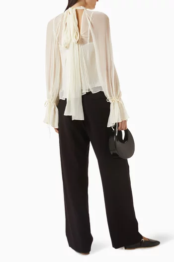 Roux Embellished Top in Chiffon