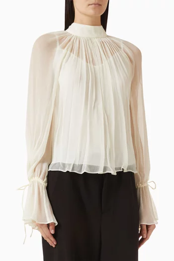Roux Embellished Top in Chiffon