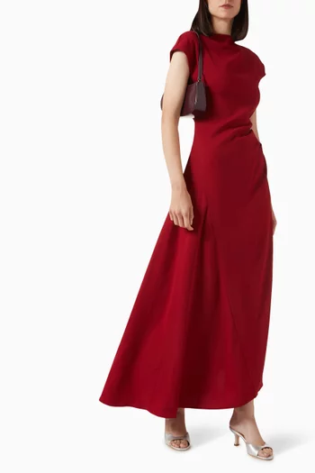 The Zaya Maxi Dress in Crepe