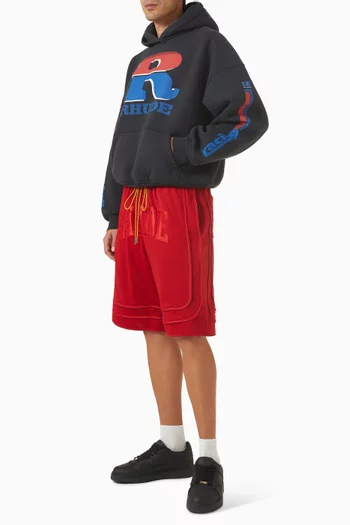 Split Petrol Logo Hoodie in Cotton