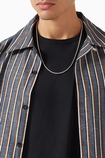 Spiritual Beads Necklace in Sterling Silver