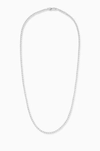 Spiritual Beads Necklace in Sterling Silver