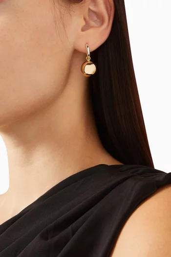 Two-tone Drop Earrings