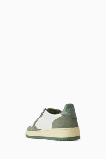 Medalist Low Sneakers in Leather & Suede