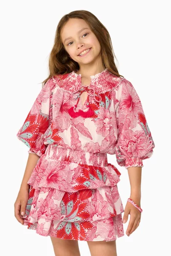 فستان قصير أنا قطن لامع