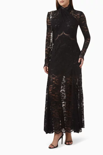 فستان دانتيل شفاف