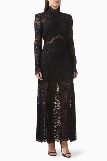 فستان دانتيل شفاف