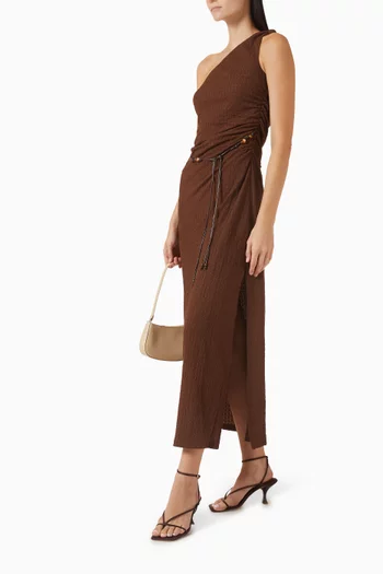 Delphine One-shoulder Midi Dress