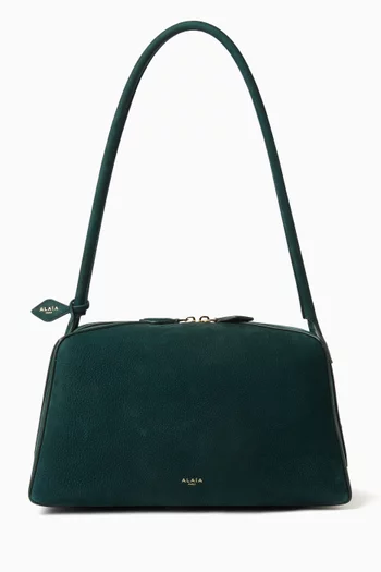 Medium Hip East West Shoulder Bag in Nubuck Leather