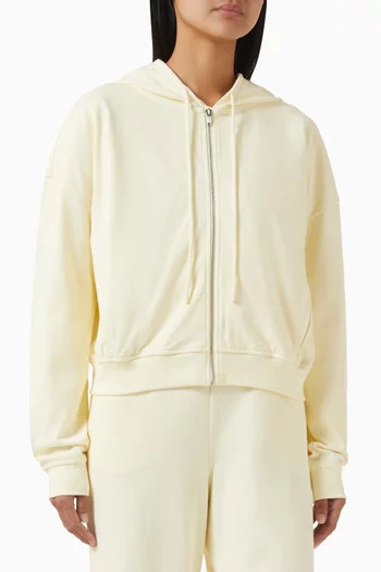 Zip Sweat Hoodie in Jersey