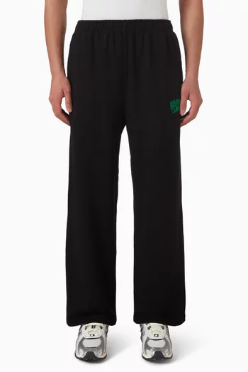 بنطال رياضي بشعار الماركة المقوس قطن