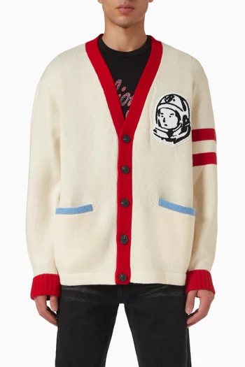 Astro College Cardigan in Wool-blend