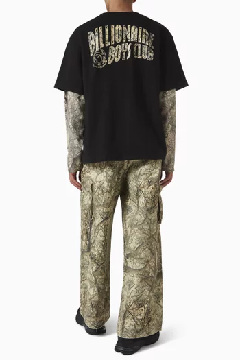 كنزة بغطاء رأس وسحّاب كامل بنقشة ماسات وعلامات دولار قطن