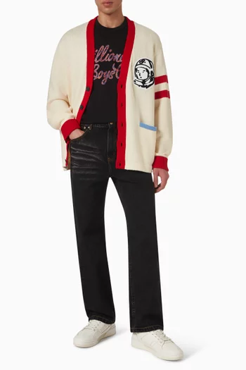 Script Oversized T-shirt in Cotton