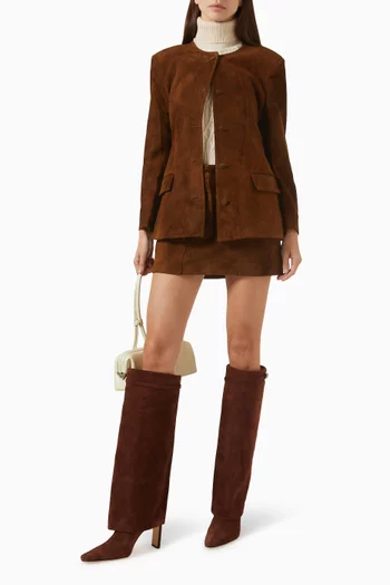 Cable-knit Open-back Top in Cashmere