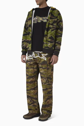 Tiger Stripe Zip Hoodie