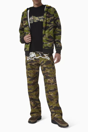 Tiger Stripe Running Dog T-shirt in Cotton