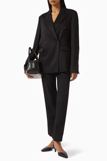 جاكيت إيل دي اس بصفي أزرار من قرون الحيوانات مزيج صوف