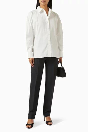 Rounded Shirt in Pima Cotton