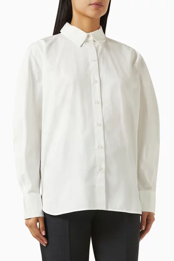 Rounded Shirt in Pima Cotton