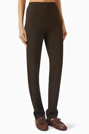 بنطال فيسكوز بقصة ساق ضيقة