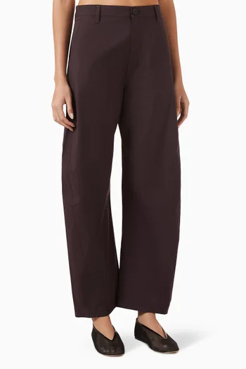 بنطال قطن بقصة ساق أسطوانية