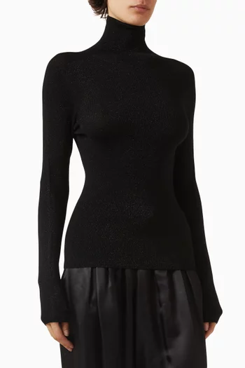 Turtleneck Sweater in Wool