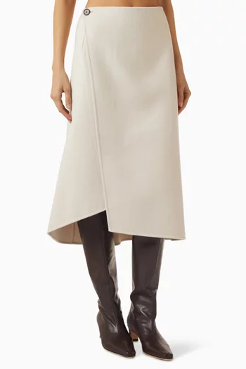 Wrap Midi Skirt