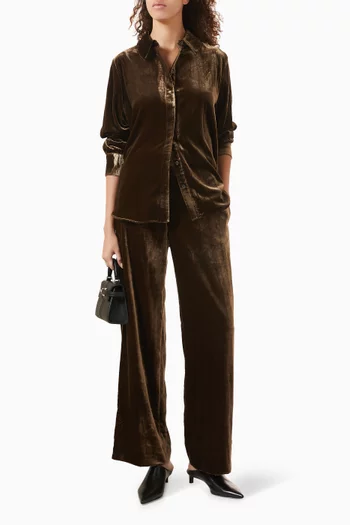 Relaxed-fit Shirt in Velvet