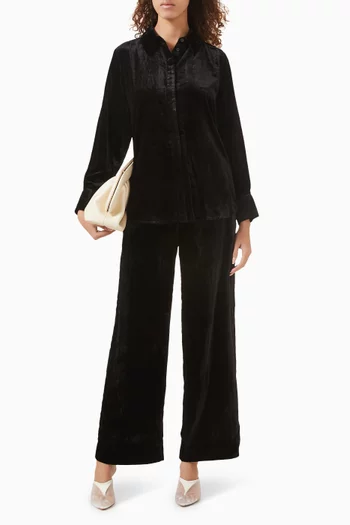 Relaxed-fit Shirt in Velvet