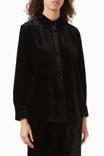 Relaxed-fit Shirt in Velvet