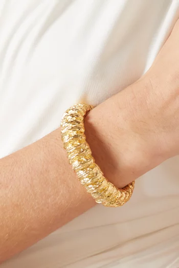 Statement Multi-wave Cuff in Gold-plated Metal