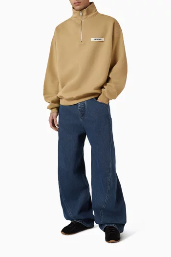 Le Camionneur Grosgrain Sweatshirt in Cotton