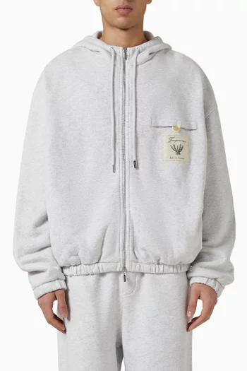 كنزة بغطاء رأس تورنيو صوف قطني