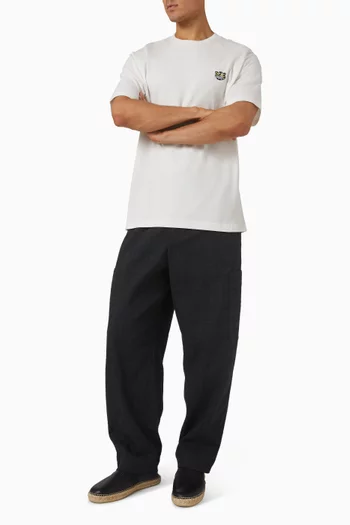 تي شيرت وايلد تايجر مطرز قطن