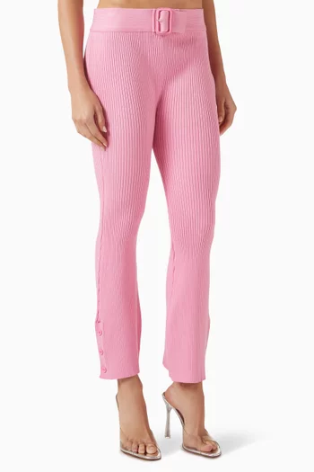 Capri Pants in Rib-knit