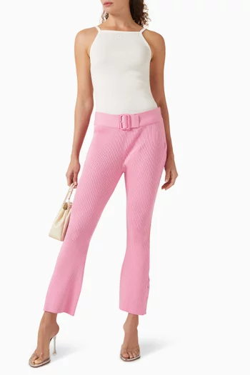 بلوزة بلا أكمام بأشرطة بلون مغاير