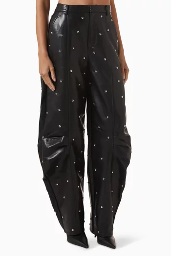 بنطال كارغو مرصع بالحلي