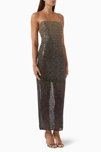 Beaded Midi Tube Dress