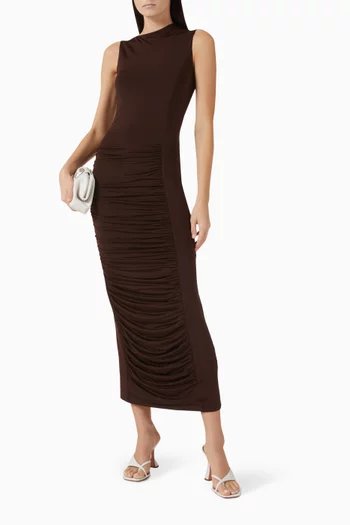 Ruched Midi Dress