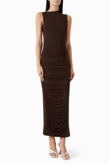 Ruched Midi Dress