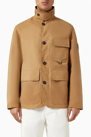 Relaxed Waxed Barn Jacket in Cotton
