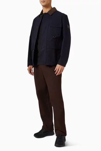 Relaxed Waxed Barn Jacket in Cotton