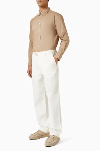 قميص فليكس بشعار الماركة قطن بوبلين