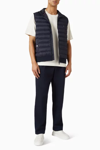 تي شيرت بتطريز شعار الماركة قطن