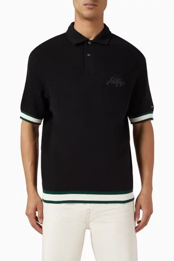 Logo-embroidered Polo Shirt in Cotton