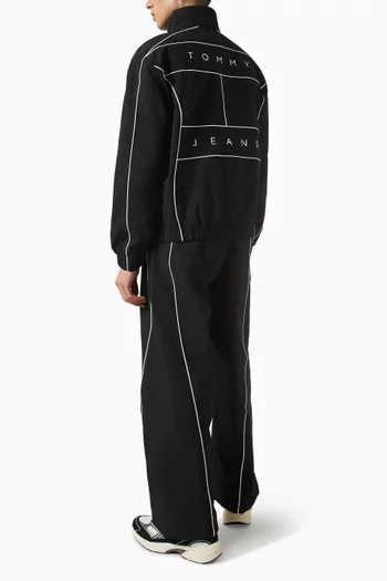 Piping Detail Flag Jacket