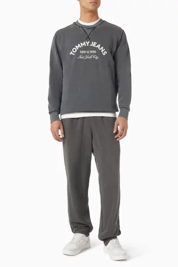 Arch Logo Appliqué Washed Sweatshirt